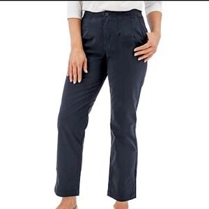 Aventura‎ Casual Pleated Front Pant Black Sz 6 Organic Cotton Eco B